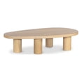 thumbnail image 1 of Pemberly Row Contemporary Transitional Solid Oak Wood Coffee Table, 1 of 6