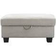 thumbnail image 1 of Pemberly Row Contemporary Upholstered Storage Ottoman in Stone, 1 of 3