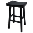 thumbnail image 1 of Pemberly Row Contemporary Wood 30" Bar Stool Antique Black Finish, 1 of 3