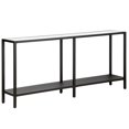 thumbnail image 1 of Pemberly Row Contemporary Wood 64" Black Bronze Console Table, 1 of 9