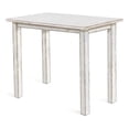 thumbnail image 1 of Pemberly Row Contemporary Wood Coastal White Sand Counter Table, 1 of 4