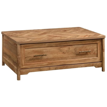 Pemberly Row Contemporary Wood Coffee Table with Storage in Sindoori Mango