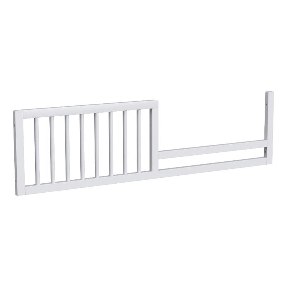 Pemberly Row Contemporary Wood Cottage Toddler Rail in Ash Linen Finish