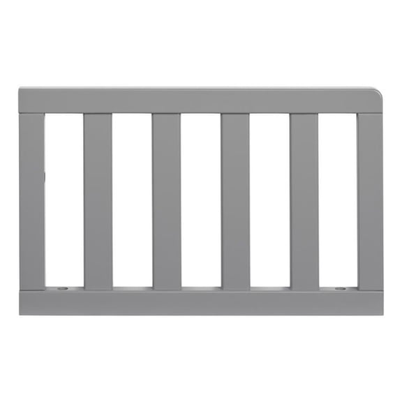 Pemberly Row Contemporary Wood Guard Rail in Dove Gray Finish