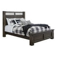 thumbnail image 1 of Pemberly Row Contemporary Wood King Panel Bed In Molasses Brown, 1 of 4