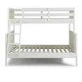 thumbnail image 1 of Pemberly Row Contemporary Wood Off White Twin Over Full Bunk Bed, 1 of 3