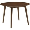 thumbnail image 1 of Pemberly Row Contemporary Wood Round Dining Table in Mahogany, 1 of 7