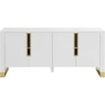 thumbnail image 1 of Pemberly Row Contemporary Wood Sideboard Buffet in White Lacquer, 1 of 6