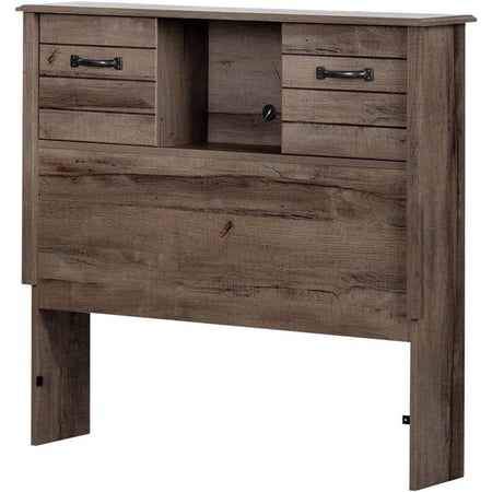 Pemberley Row Laminated Particleboard Fall Oak Bookcase Headboard Rectangular 40.2" Unassembled