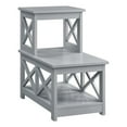 thumbnail image 1 of Pemberly Row Contemporary Wood Two-Step Accent End Table in Gray, 1 of 4