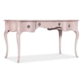 thumbnail image 1 of Pemberly Row Contemporary maple Wood Veneers Writing Desk in Pink, 1 of 10