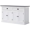 thumbnail image 1 of Pemberly Row Contrast Classic Buffet in Pure White and Black, 1 of 7