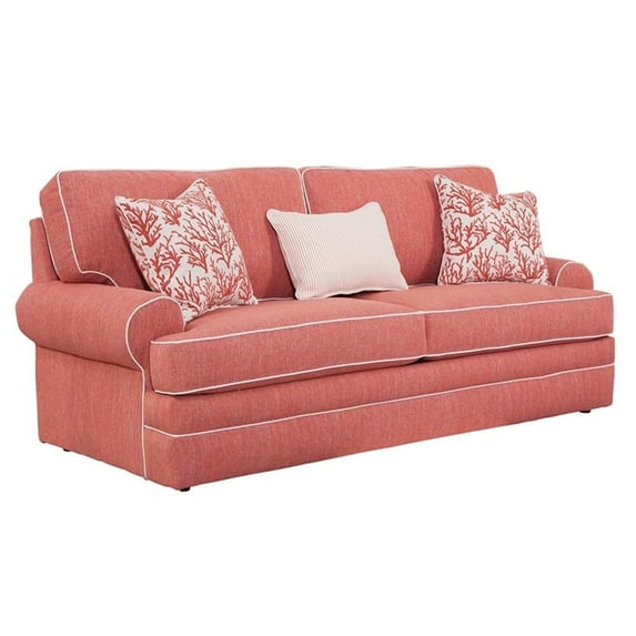 Pemberly Row Coral Springs 8-010-S260C Sofa w/ 3 Matching Pillows