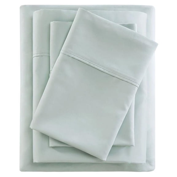 Pemberly Row Cotton & Polyester Sheet Set w/ Huntsman Cooling Chemical in Green