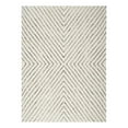 thumbnail image 1 of Pemberly Row Cozy Contemporary 9' x 12' Ivory Black Area Rug, 1 of 9