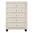 thumbnail image 1 of Pemberley Row Wood Cream 5-Drawer Chest Vertical Modern, 1 of 5