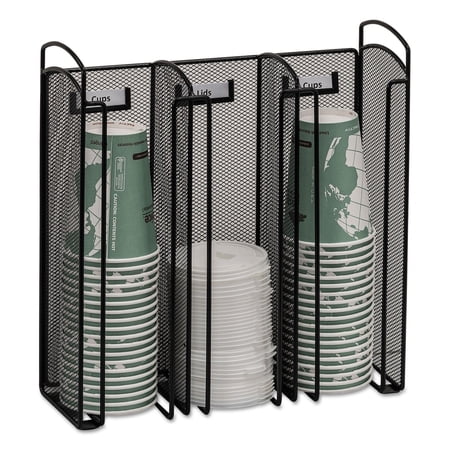 Pemberly Row Cup and Lid Holder in Black