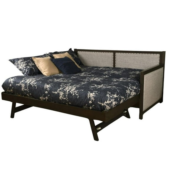 Pemberly Row Daybed in Graystone with Pop Up Trundle - Mattresses Not Included