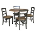 thumbnail image 1 of Pemberly Row Dining Table w/ 4 Madrid Ladderback Chairs - Hickory/Washed Coal, 1 of 4