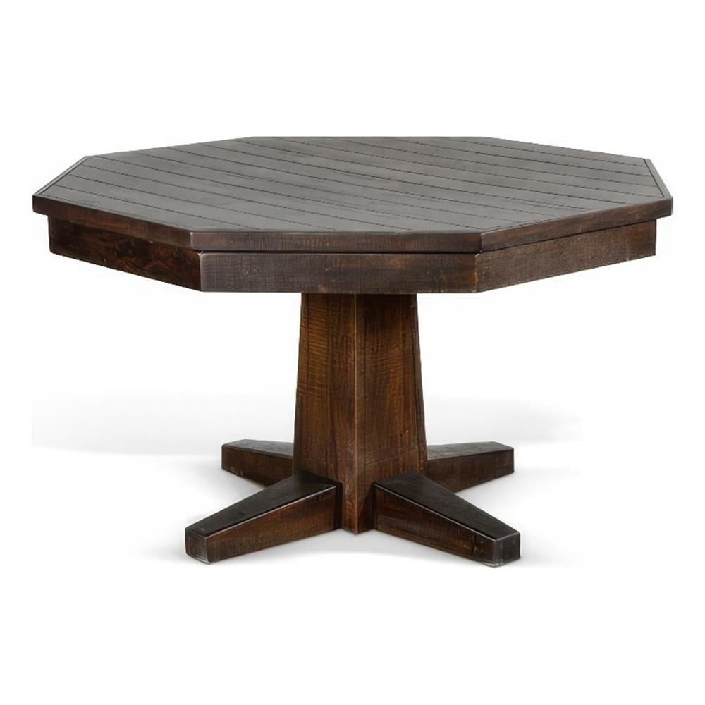 Pemberly Row Dining Table with 53 Inch Reversible Game Octagonal Top ...