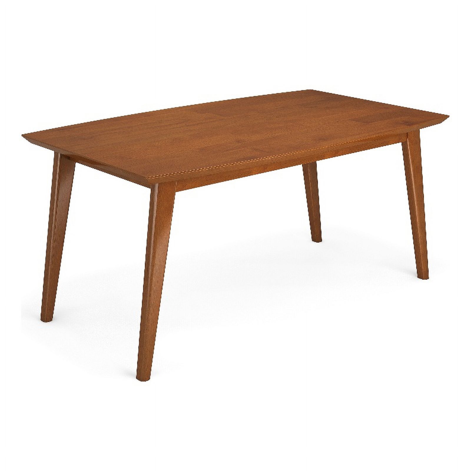 Pemberly Row Draper Wood & Rubberwood 66x40"Rectangle Dining Table in