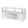 thumbnail image 1 of Pemberly Row Easy Assembly 45" Wood TV Stand Entertainment Console in White, 1 of 6