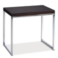 thumbnail image 1 of Pemberly Row End Table Espresso Wood Veneer Top with Chrome legs, 1 of 8