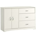 thumbnail image 1 of Pemberly Row Engineered Wood 3-Drawer Bedroom Dresser in Soft White, 1 of 4