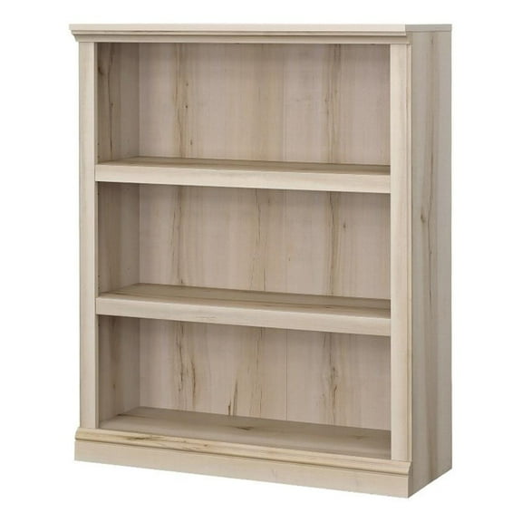 Pemberly Row Engineered Wood 3-Shelf Bookcase in Pacific Maple Finish