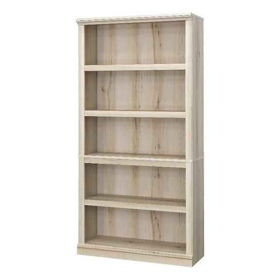 Pemberly Row Engineered Wood 5-Shelf Bookcase in Pacific Maple
