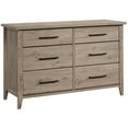 thumbnail image 1 of Pemberly Row Engineered Wood 6-Drawer Bedroom Dresser in Laurel Oak, 1 of 11