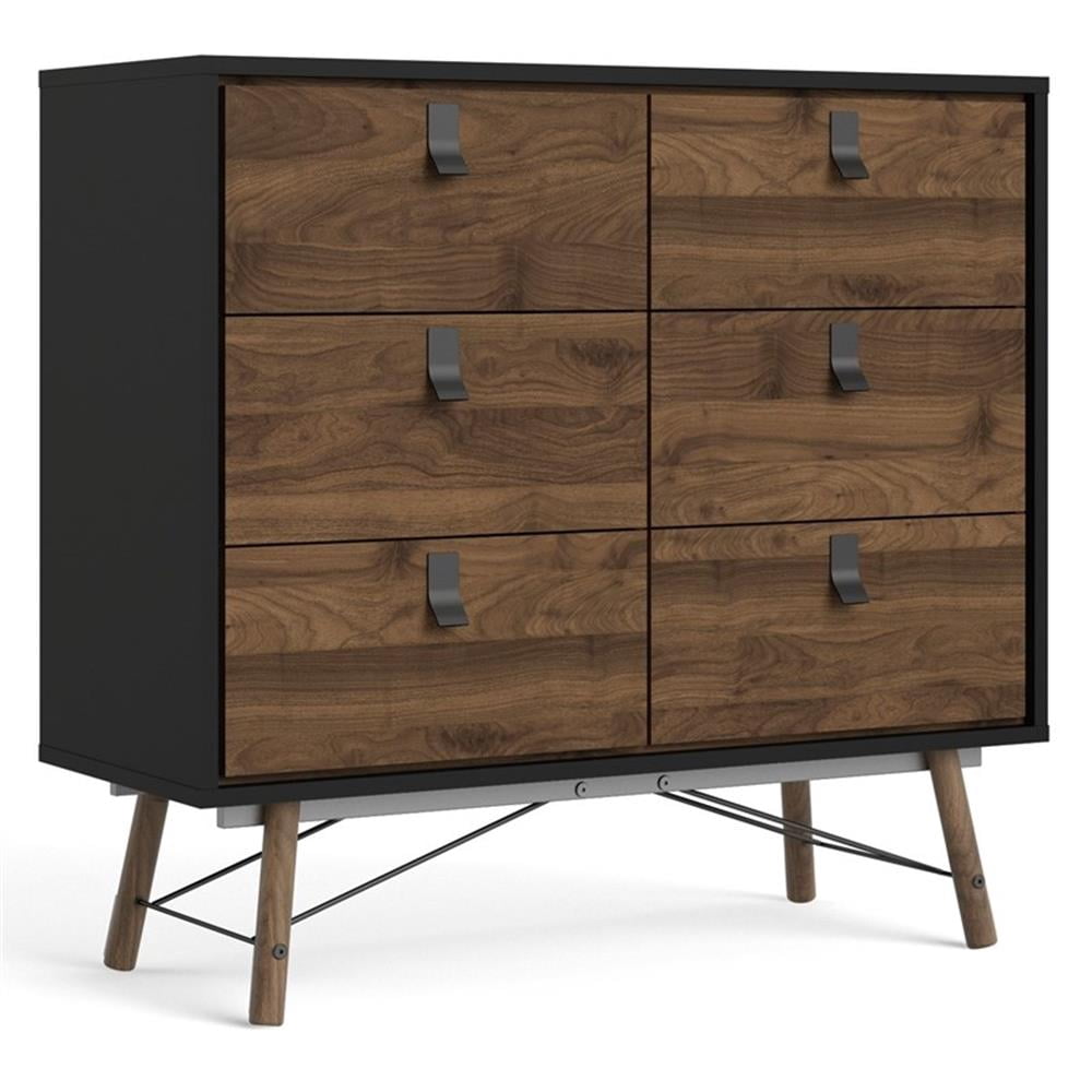 pemberly-row-solid-wood-6-drawer-dresser-in-black-matte-and-walnut