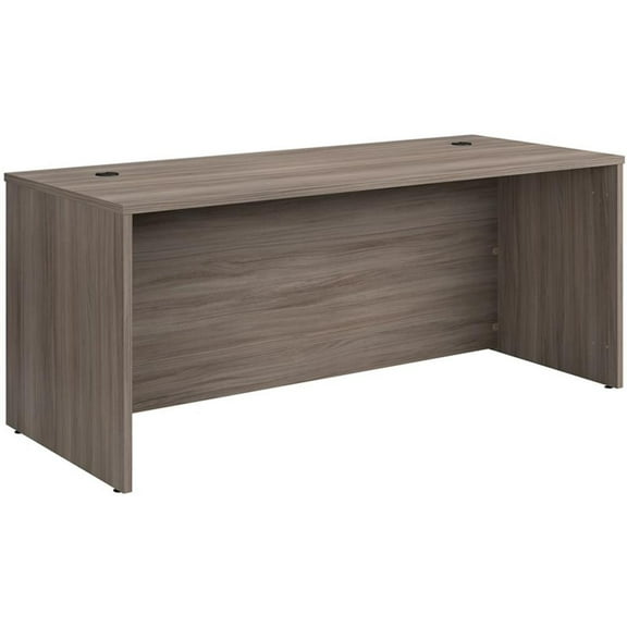 Pemberly Row Engineered Wood 72" x 30" Computer Desk Shell in Hudson Elm/Brown
