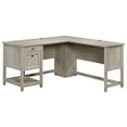 thumbnail image 1 of Pemberly Row Engineered Wood L-Shaped Desk in Chalked Chestnut, 1 of 17