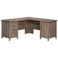 thumbnail image 1 of Pemberly Row Engineered Wood L-Shaped Home Office Desk in Washed Walnut, 1 of 20