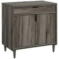 thumbnail image 1 of Pemberly Row Engineered Wood Library Base Storage Cabinet Jet Acacia/Dark Wood, 1 of 14