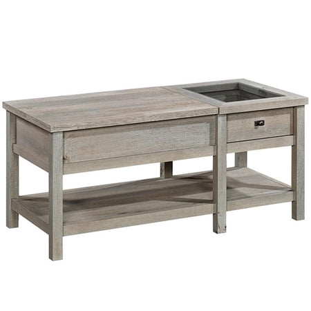 Pemberly Row Engineered Wood Lift-Top Coffee Table in Mystic Oak