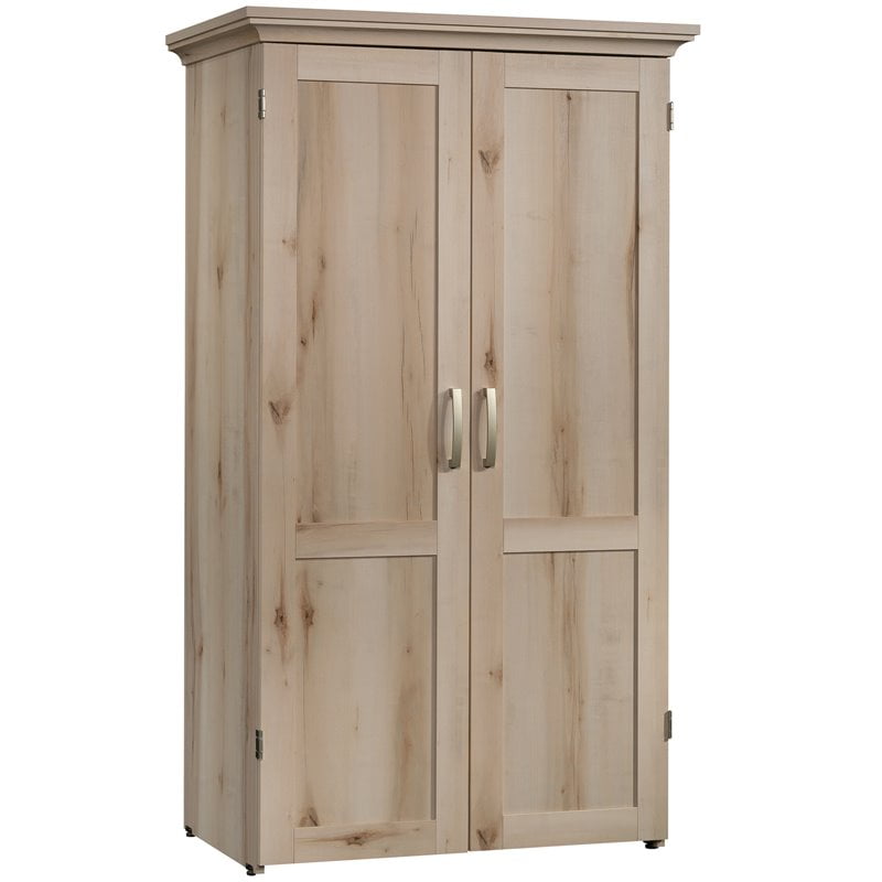 Pemberly Row Engineered Wood MultiPurpose Storage Craft Armoire in