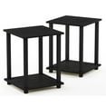 thumbnail image 1 of Pemberly Row Engineered Wood Simplistic End Table in Americano Black (Set of 2), 1 of 6