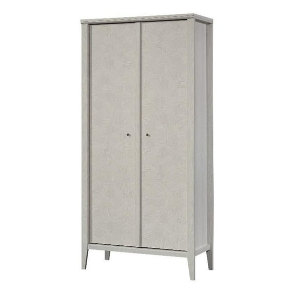 Pemberly Row Engineered Wood Storage Cabinet in Glacier Oak Finish