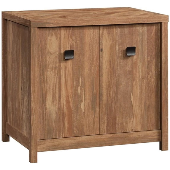 Pemberly Row Engineered Wood Utility Cabinet in Sindoori Mango/Brown