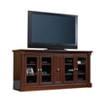 thumbnail image 1 of Pemberly Row Entertainment Credenza with Cord Management, For TV's up to 70", 2 Door Options Included (Glass or Wood), Cherry Finish, 1 of 6