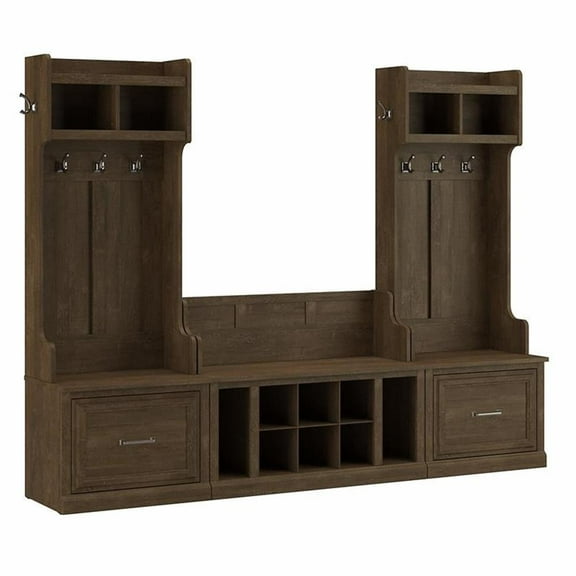 Pemberly Row Entryway Storage Set with Drawers in Ash Brown - Engineered Wood