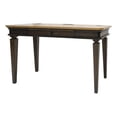 thumbnail image 1 of Pemberly Row Executive Writing Desk Writing Table Office Desk Wood Top Brown, 1 of 11