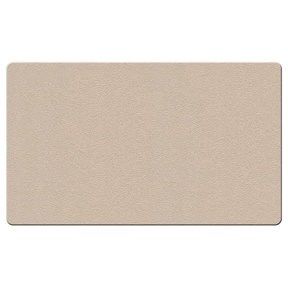 Pemberly Row Fabric 1' x 4' Wrapped Edge Bulletin Board in Beige