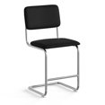 thumbnail image 1 of Pemberly Row Fabric Counter Height Stool (Set of 2) in Black, 1 of 5