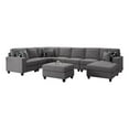 thumbnail image 1 of Pemberly Row Fabric Flexible Combination Module Reversible Sectional Sofa, 1 of 8