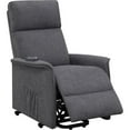 thumbnail image 1 of Pemberly Row Fabric Power Lift Recliner with Wired Remote in Charcoal, 1 of 8