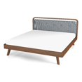 thumbnail image 1 of Pemberly Row Fabric Upholstered King Platform Bed in Gray, 1 of 7