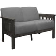 thumbnail image 1 of Pemberly Row Fabric Upholstered Loveseat in Gray and Antique Gray, 1 of 7